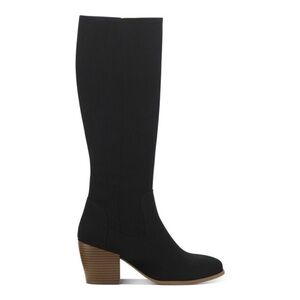 Style & Co. Warrda Knee High Boots Black, Women’s Size 11, Block Heel, Side Zip